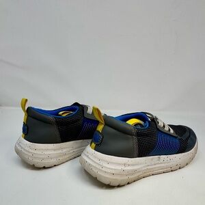 Hey Dude Blue and Gray Sneakers with Yellow Accents